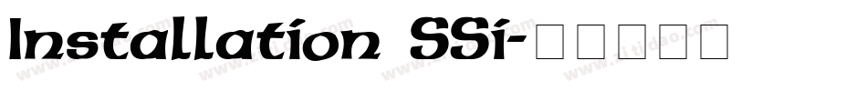 Installation SSi字体转换
